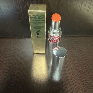 YSL Rouge Volupte Candy Glaze Double Care Balm 4 Nude Pleasure full size 3.2g